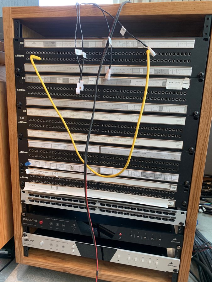 The patch bay rack