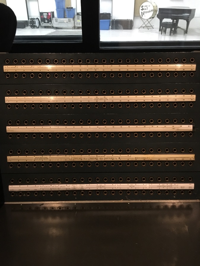 The Studio A patch bay